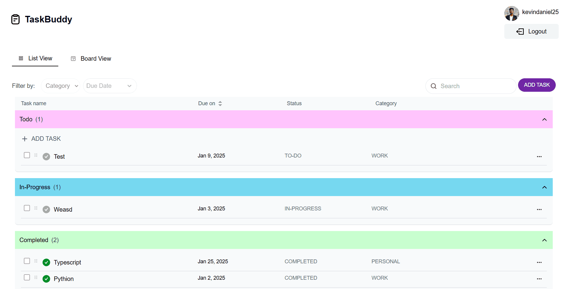 Task Management